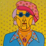 Make love not war and imagine JOHN lenon, a music icon tribute