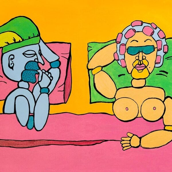 LOVE AND MARRIAGE: contemporary art print for bedroom decor - Image 4
