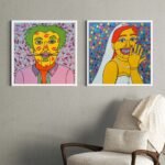 wall art set of 2: JOY&KAZA love story art prints at a special offer