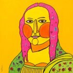 Mona Lisa tribute: THE HAPPY MONA, a portrait of the famous art