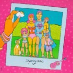 Superhero wall art: SUPER SPRING, unique art print of family time
